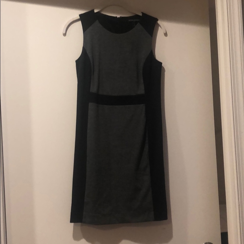 Banana Republic gray and black work dress